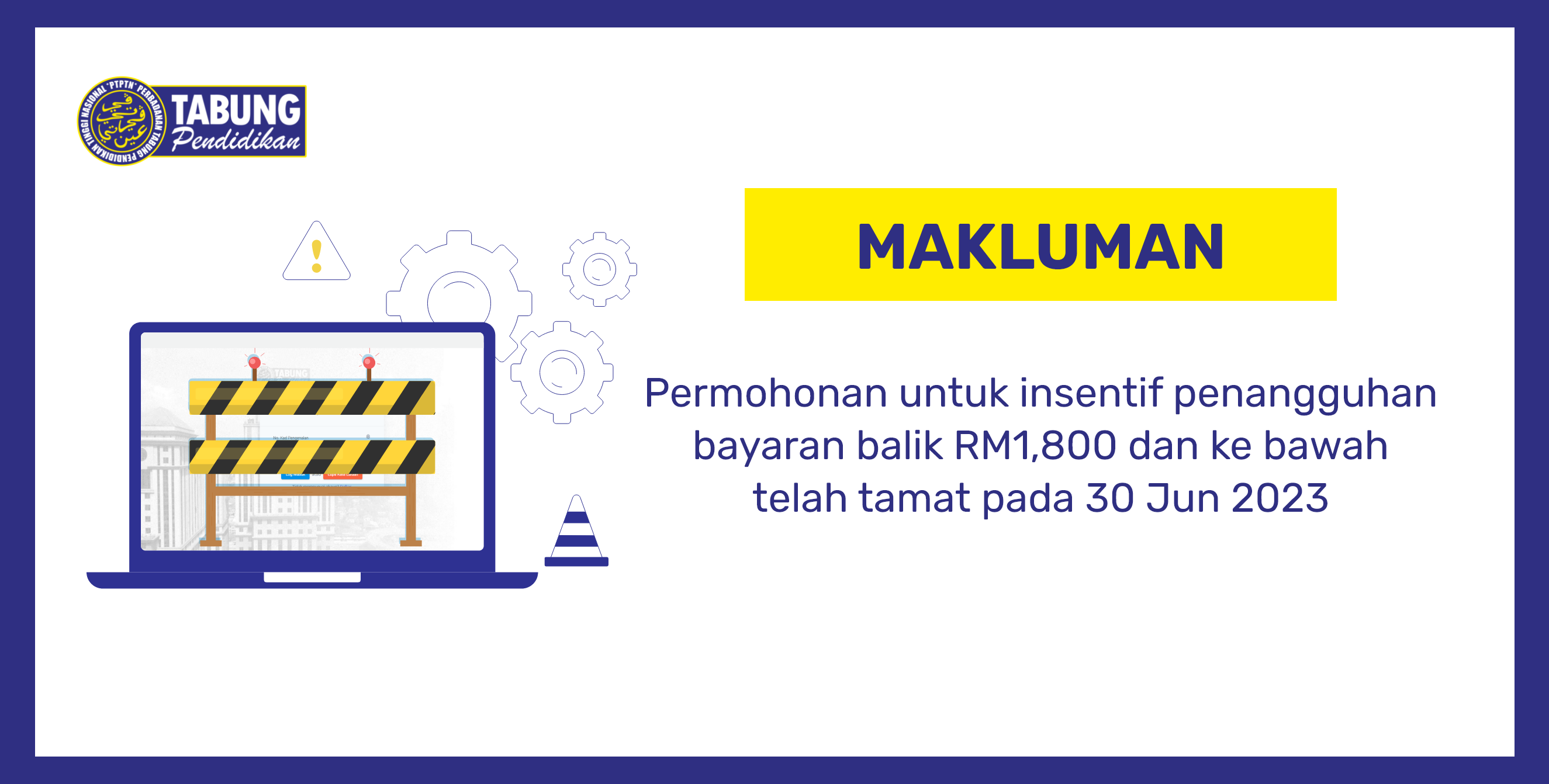 Permohonan telah ditutup