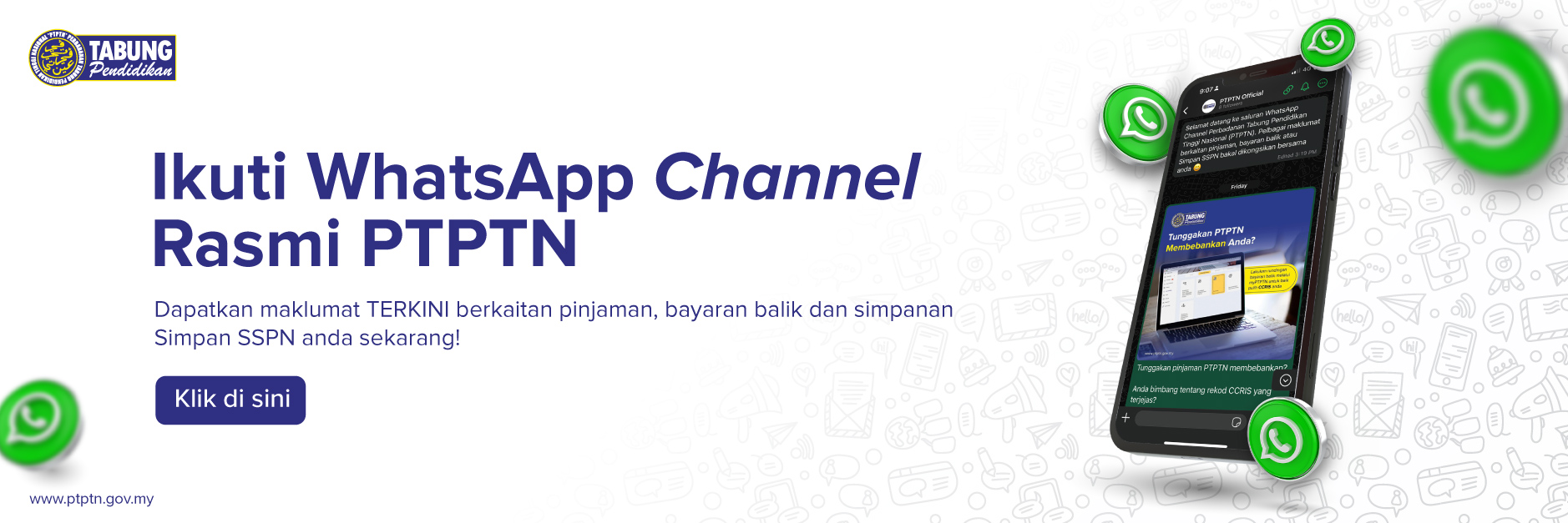 WhatsApp Channel PTPTN